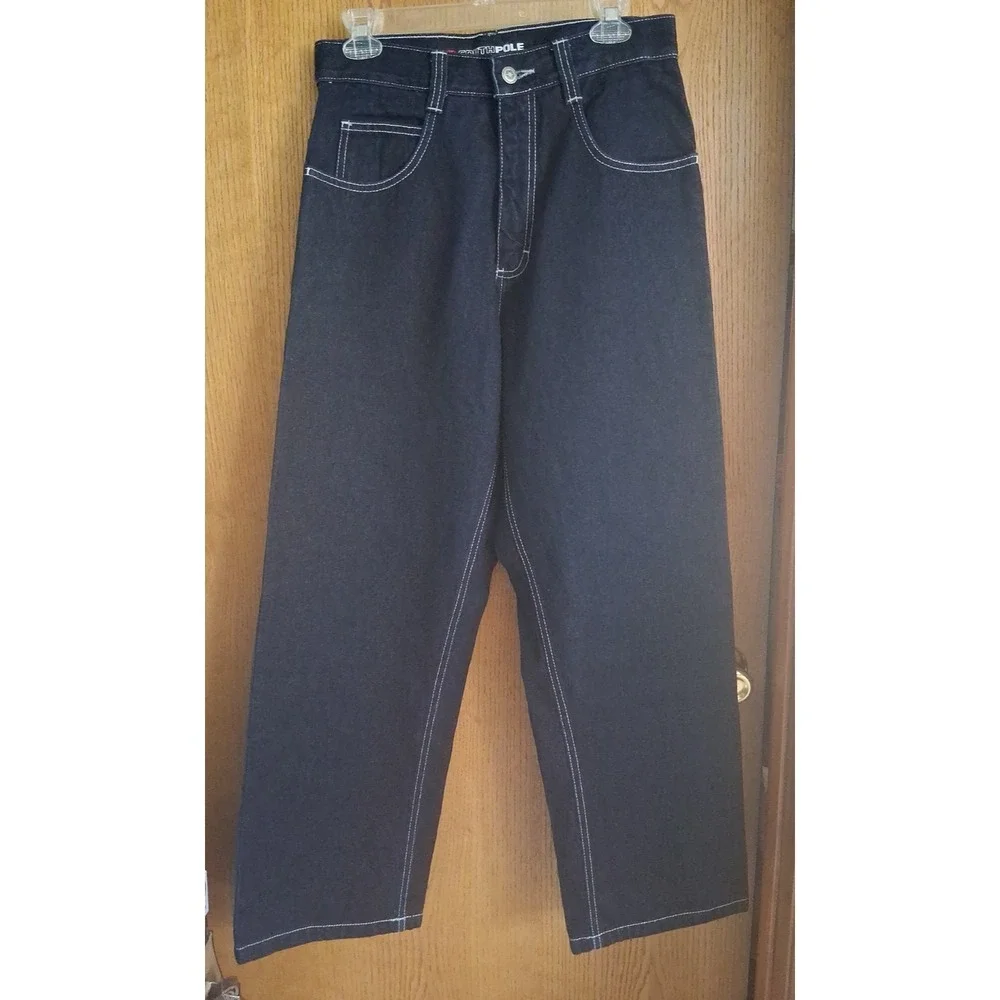 Southpole Authentic Collection Men's 29x30 Jeans Y2K Baggy Dark Wash Blue Denim